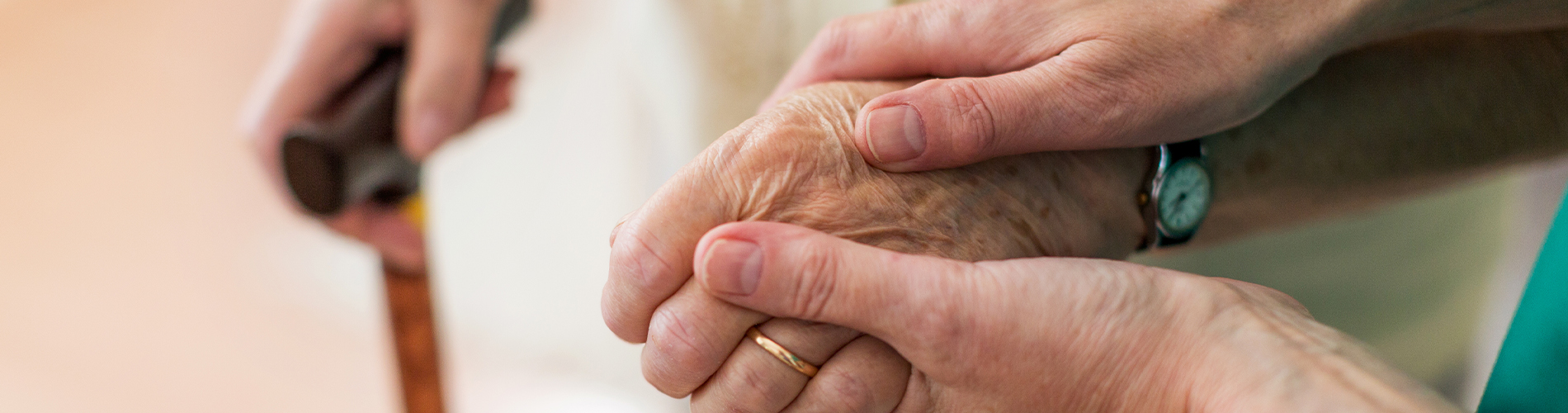 Consoling elderly person - Aged Care 1900x500