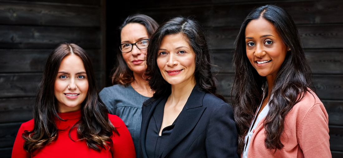 Diverse group of business women 1100x508